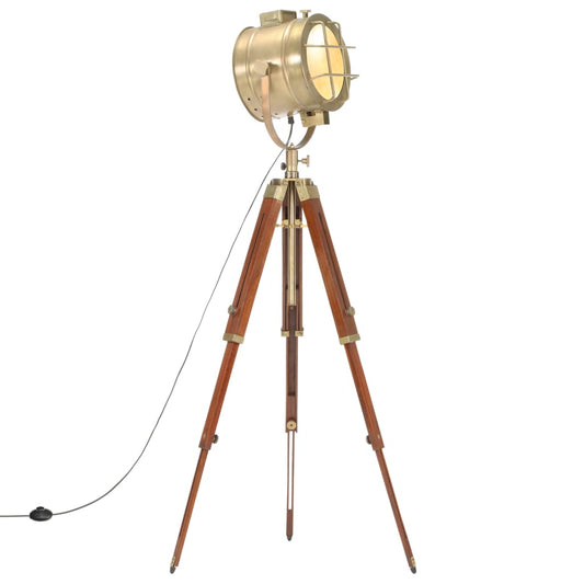 Stojací Lampa Na Stativu Masivní Mangovníkové Dřevo 165 Cm