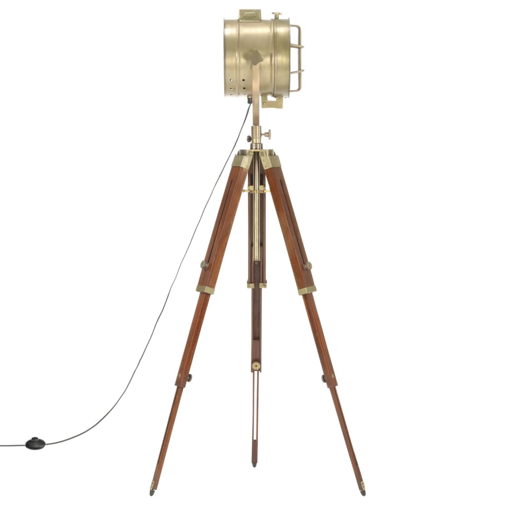 Stojací Lampa Na Stativu Masivní Mangovníkové Dřevo 165 Cm