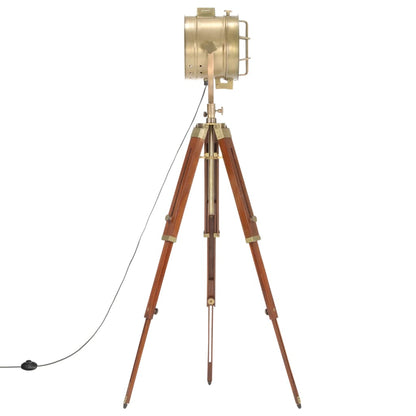 Stojací Lampa Na Stativu Masivní Mangovníkové Dřevo 165 Cm