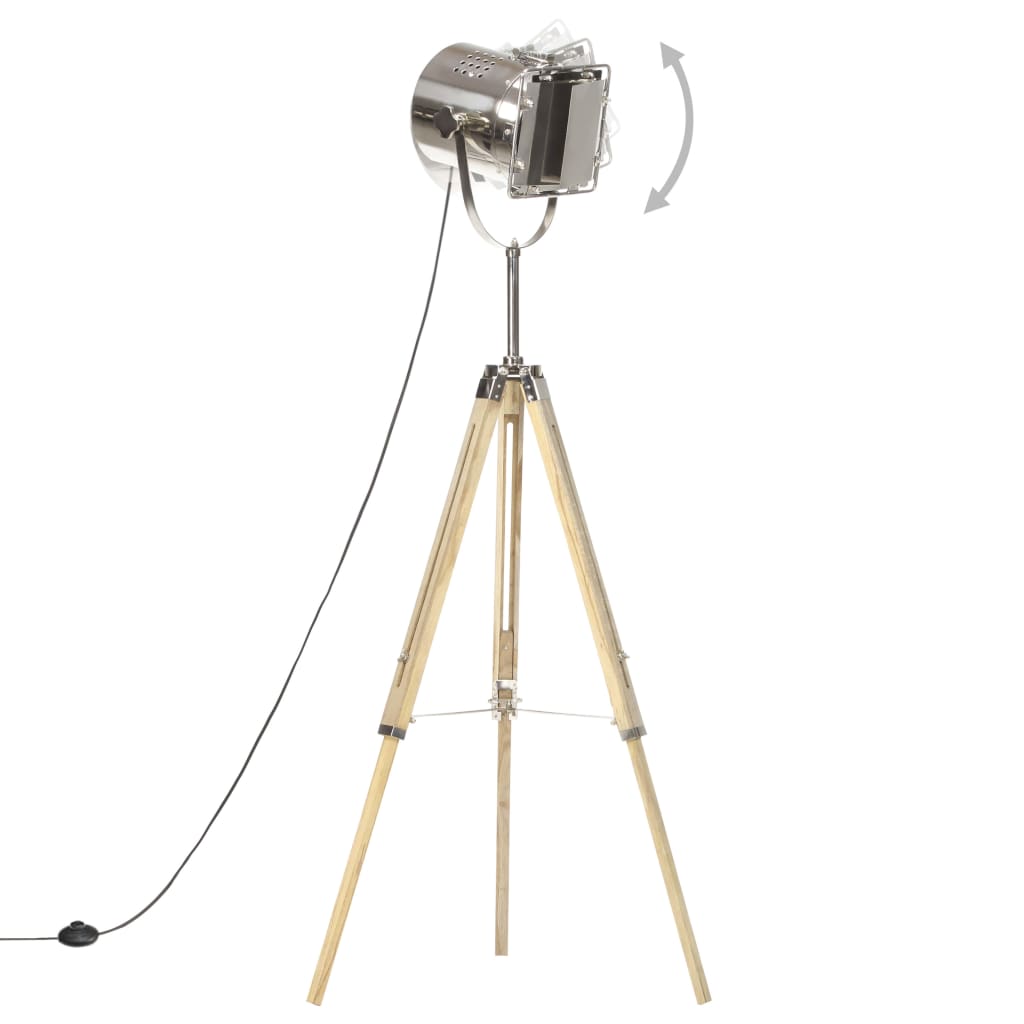 Stojací Lampa Na Stativu Masivní Mangovníkové Dřevo 140 Cm