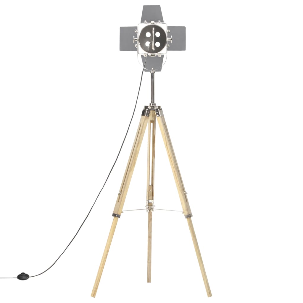 Stojací Lampa Na Stativu Masivní Mangovníkové Dřevo 140 Cm