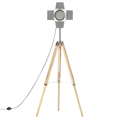 Stojací Lampa Na Stativu Masivní Mangovníkové Dřevo 140 Cm