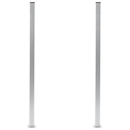 Plotové Sloupky 2 Ks Hliník 185 Cm