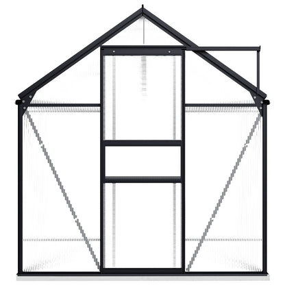 Skleník S Podkladovým Rámem Antracitový Hliník 4,75 M²