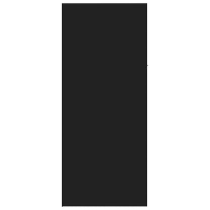 Botník Černý 60 X 35 X 84 Cm Kompozitní Dřevo