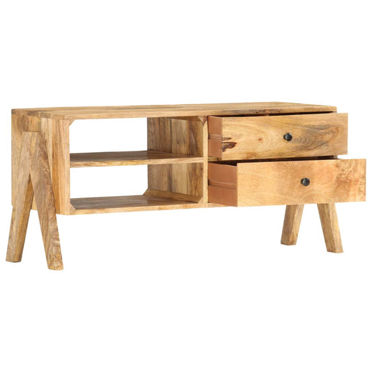 Tv Stolek 97 X 35 X 47 Cm Masivní Mangovníkové Dřevo