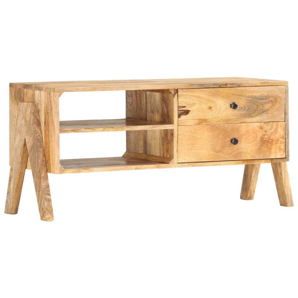 Tv Stolek 97 X 35 X 47 Cm Masivní Mangovníkové Dřevo
