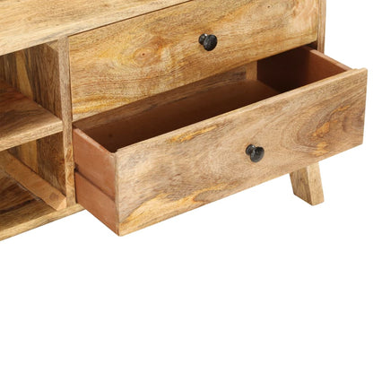 Tv Stolek 97 X 35 X 47 Cm Masivní Mangovníkové Dřevo