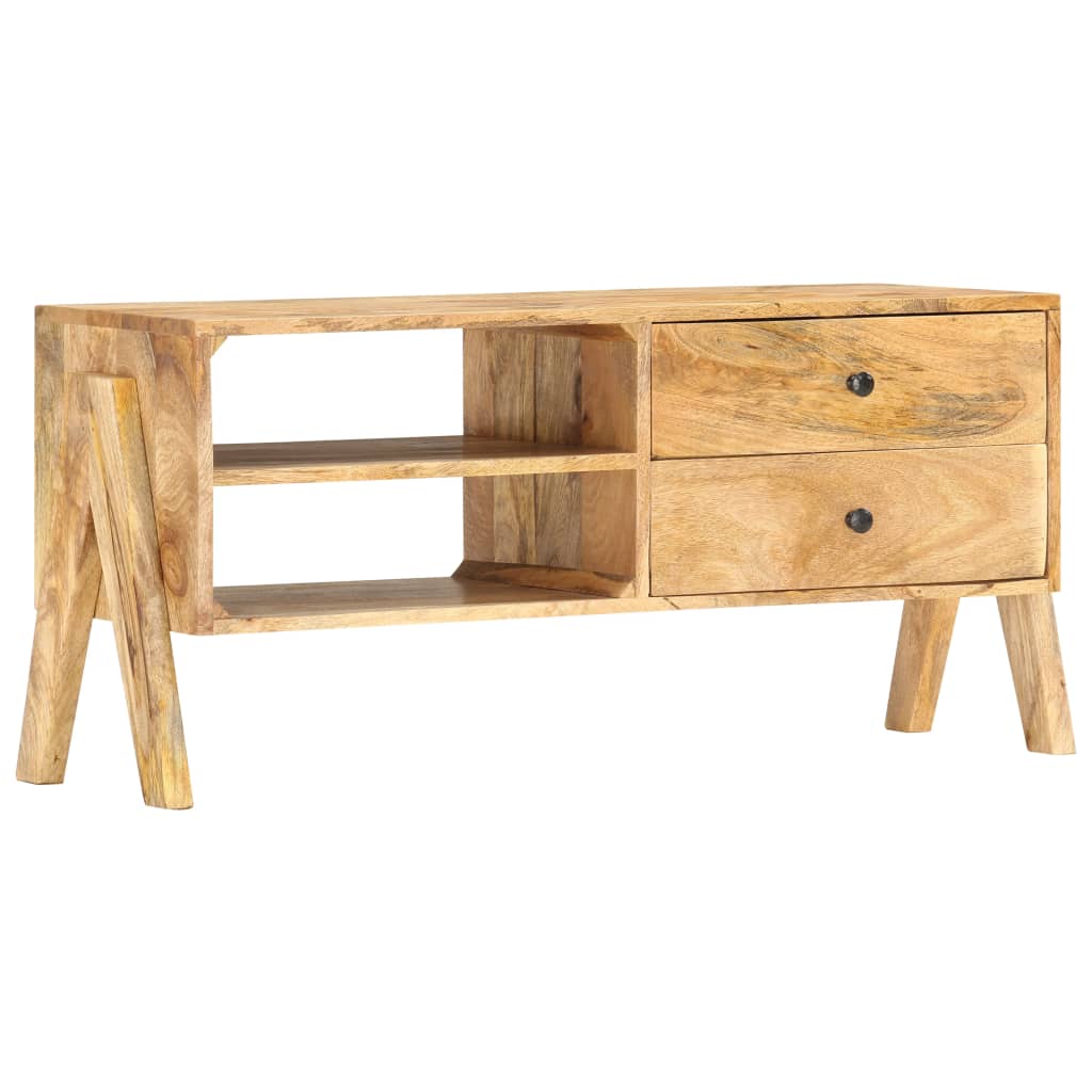 Tv Stolek 97 X 35 X 47 Cm Masivní Mangovníkové Dřevo