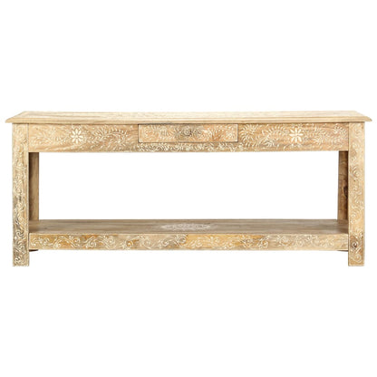 Konferenční Stolek 110X50X45 Cm Ruční Malba Masivní Mangovník