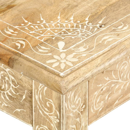 Konferenční Stolek 110X50X45 Cm Ruční Malba Masivní Mangovník