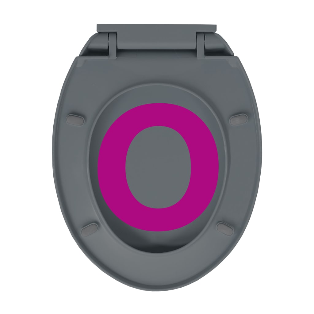 Wc Sedátko S Pomalým Sklápěním Šedé Oválné