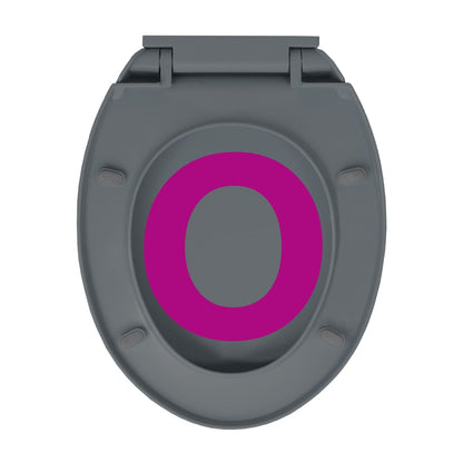 Wc Sedátko S Pomalým Sklápěním Šedé Oválné