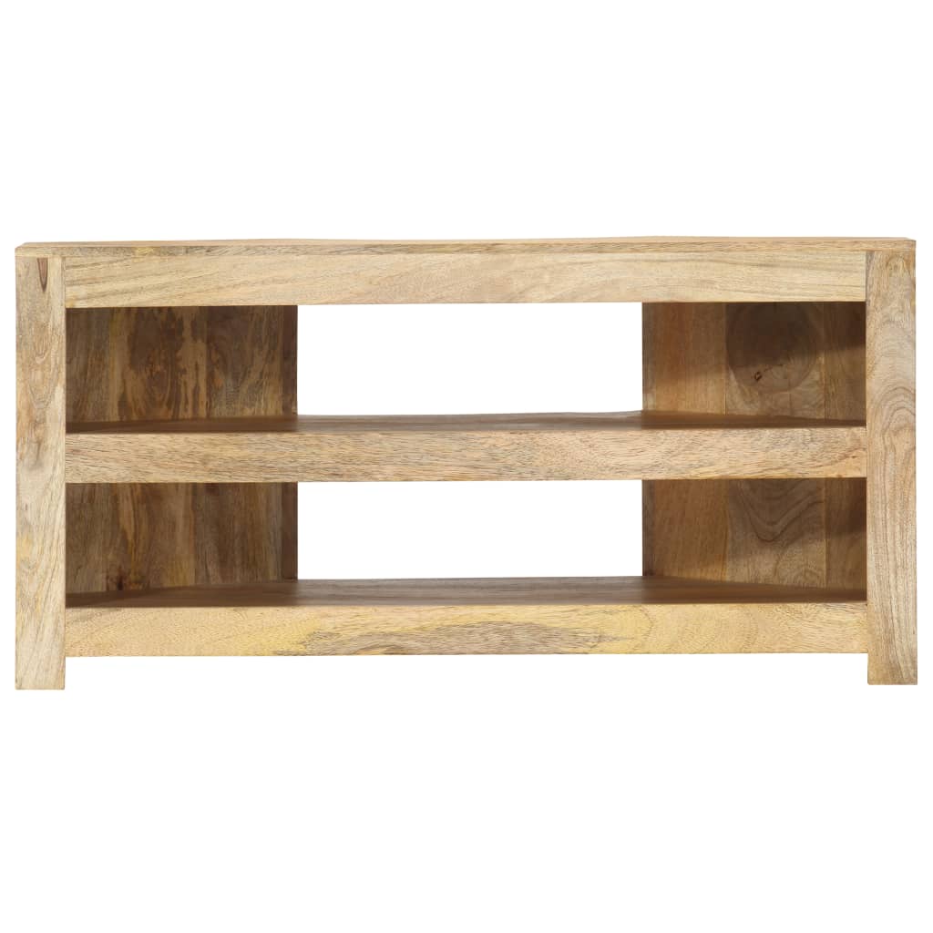 Rohový Tv Stolek 90 X 45 X 45 Cm Masivní Mangovníkové Dřevo