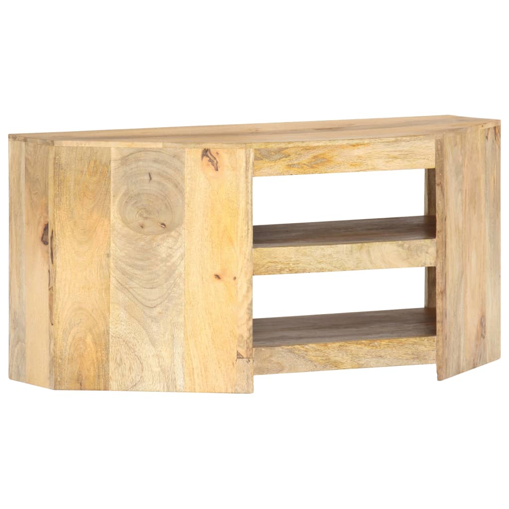 Rohový Tv Stolek 90 X 45 X 45 Cm Masivní Mangovníkové Dřevo