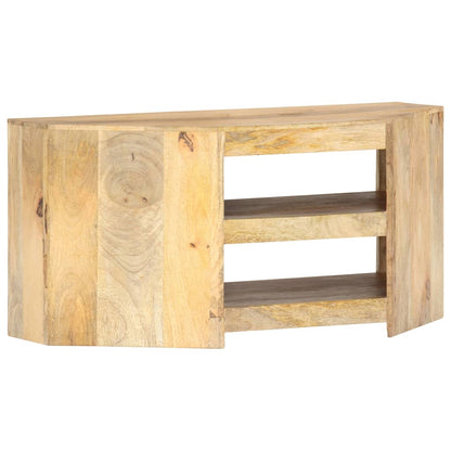 Rohový Tv Stolek 90 X 45 X 45 Cm Masivní Mangovníkové Dřevo