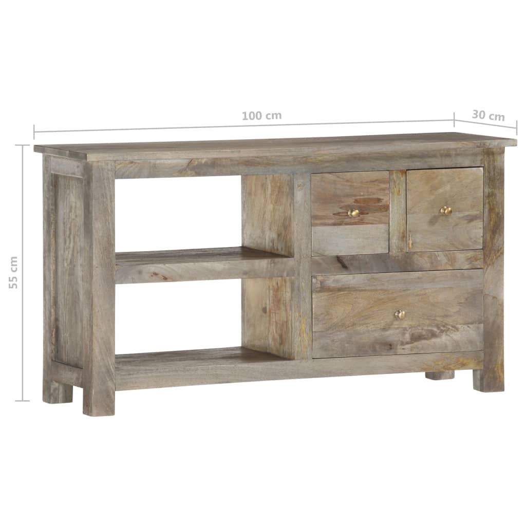 Tv Stolek 100 X 30 X 55 Cm Masivní Mangovníkové Dřevo