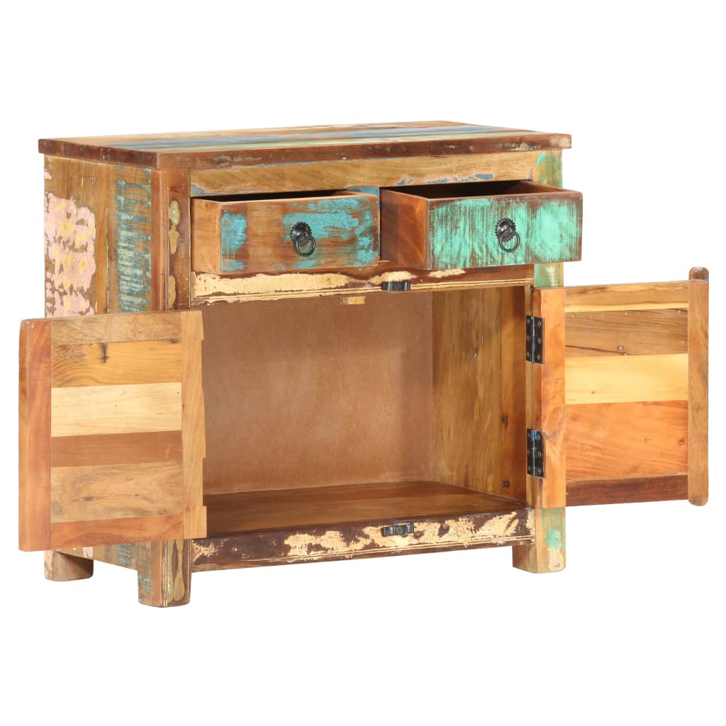 Příborník 70 X 35 X 65 Cm Masivní Recyklované Dřevo