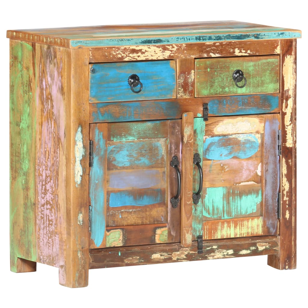 Příborník 70 X 35 X 65 Cm Masivní Recyklované Dřevo