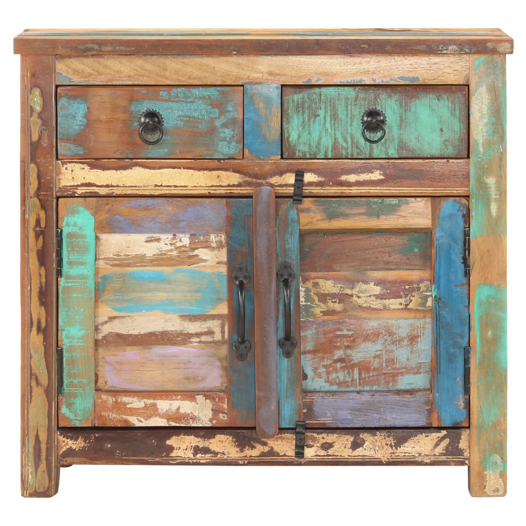 Příborník 70 X 35 X 65 Cm Masivní Recyklované Dřevo