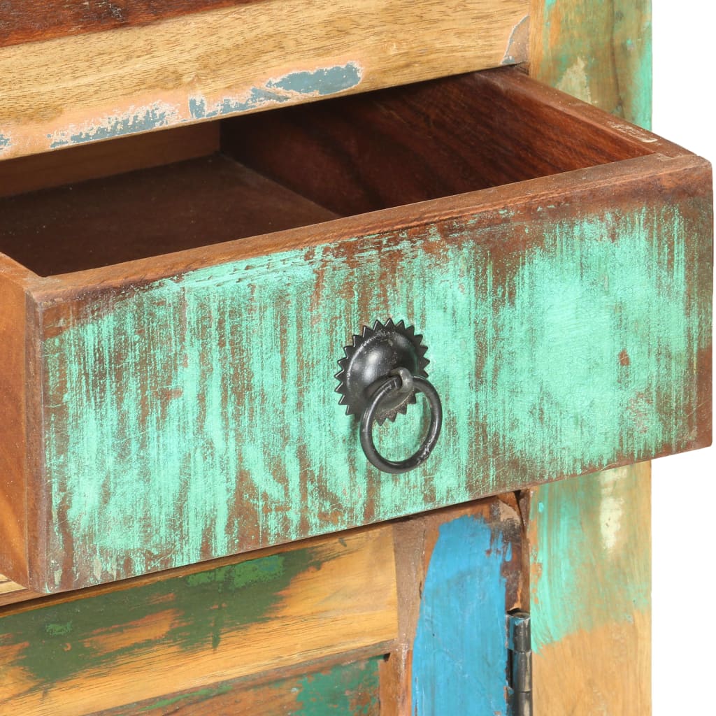 Příborník 70 X 35 X 65 Cm Masivní Recyklované Dřevo