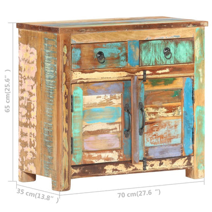 Příborník 70 X 35 X 65 Cm Masivní Recyklované Dřevo