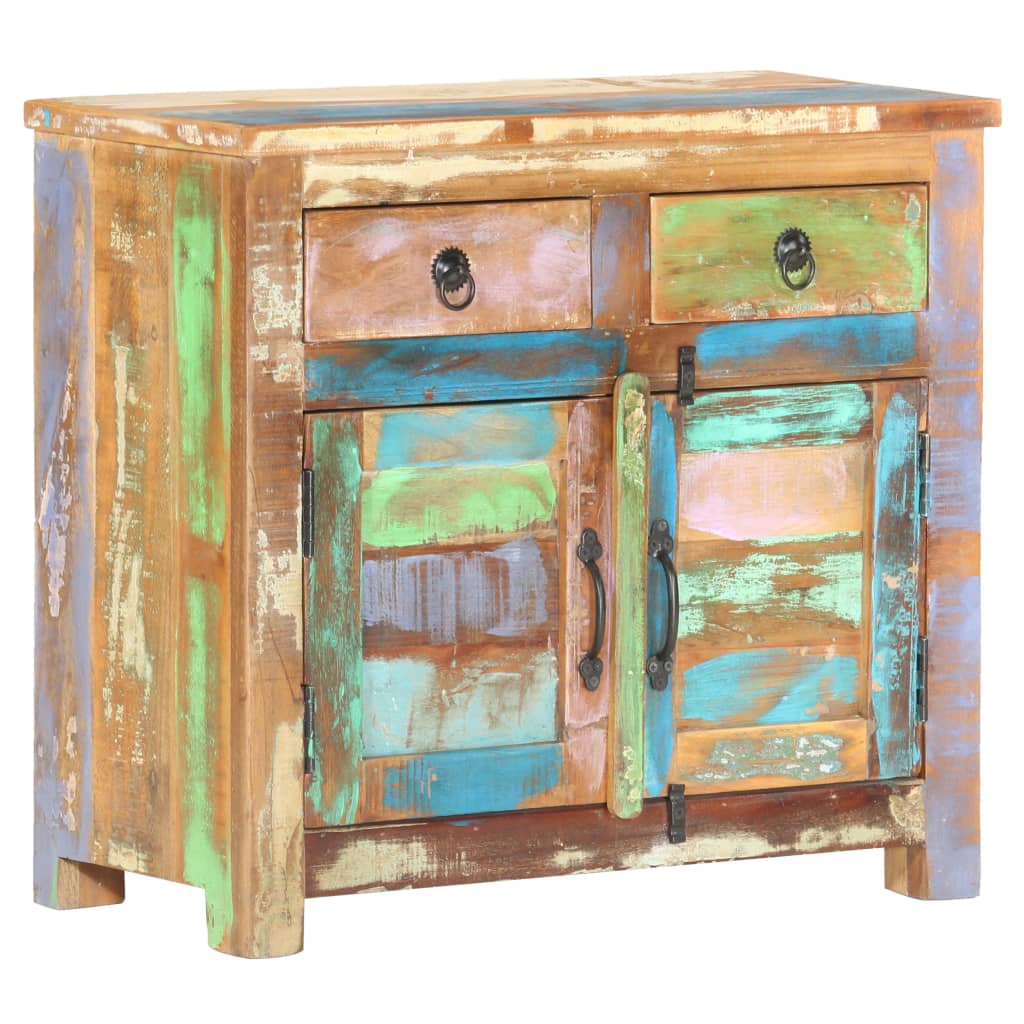 Příborník 70 X 35 X 65 Cm Masivní Recyklované Dřevo