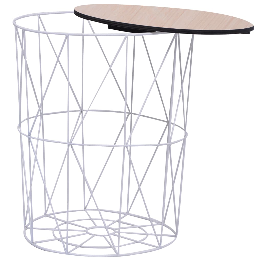 Konferenční Stolek Bílý Ø 47 Cm