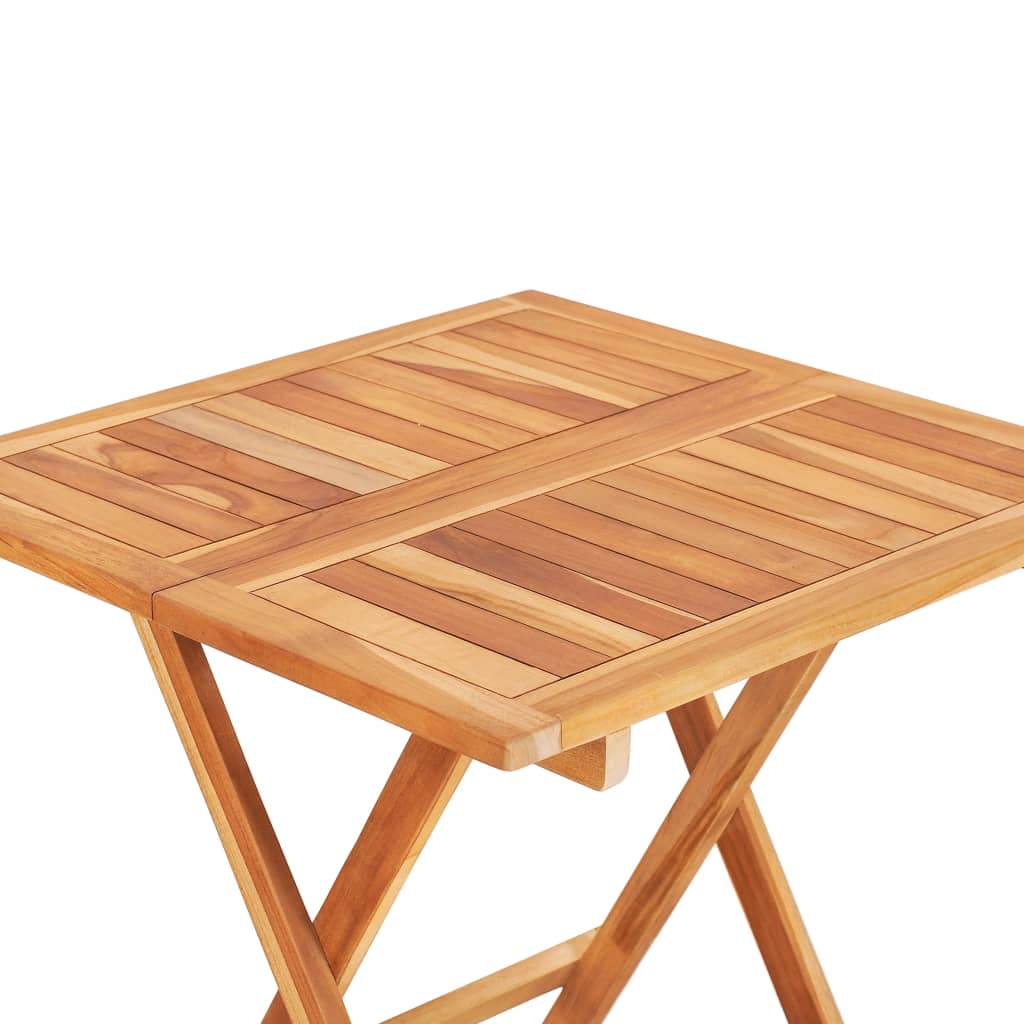 3Dílný Skládací Bistro Set Masivní Teakové Dřevo