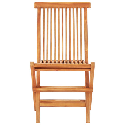 3Dílný Skládací Bistro Set Masivní Teakové Dřevo