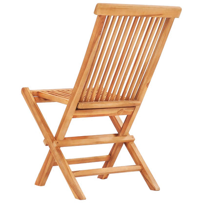 5Dílný Skládací Zahradní Jídelní Set Masivní Teakové Dřevo