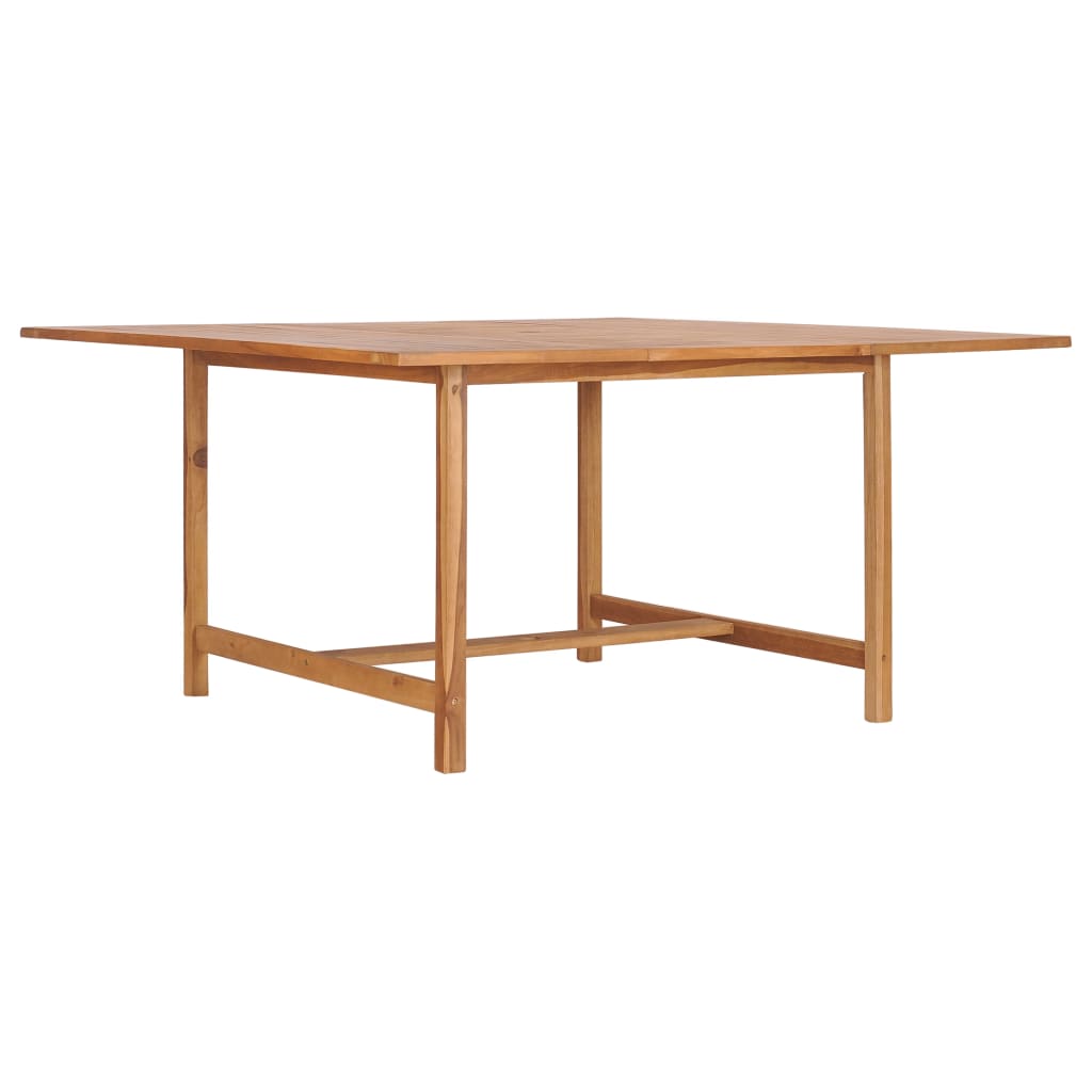 Zahradní Stůl 150 X 150 X 76 Cm Masivní Teakové Dřevo