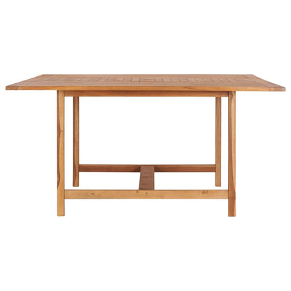 Zahradní Stůl 150 X 150 X 76 Cm Masivní Teakové Dřevo