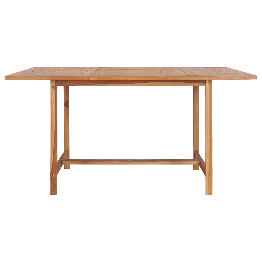 Zahradní Stůl 150 X 150 X 76 Cm Masivní Teakové Dřevo