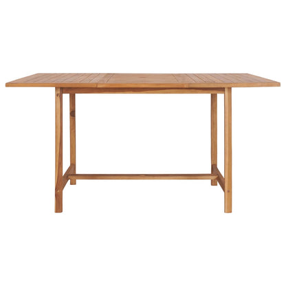 Zahradní Stůl 150 X 150 X 76 Cm Masivní Teakové Dřevo