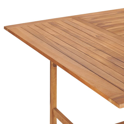 Zahradní Stůl 150 X 150 X 76 Cm Masivní Teakové Dřevo
