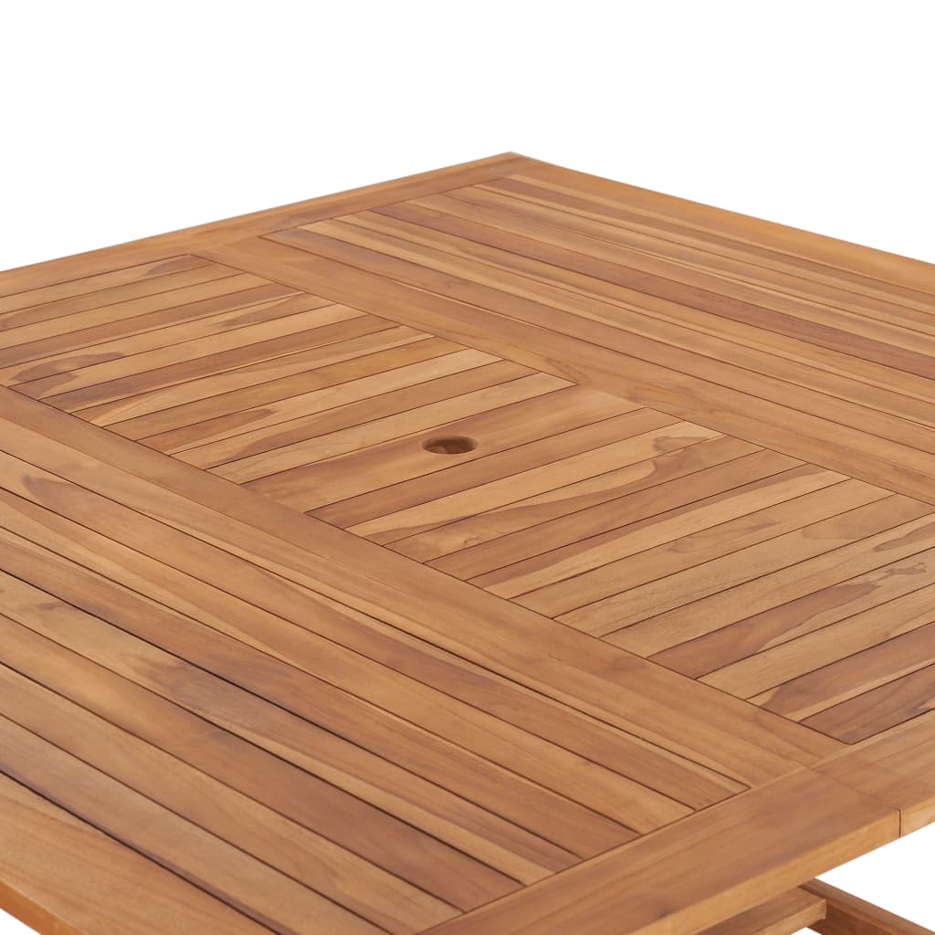 Zahradní Stůl 150 X 150 X 76 Cm Masivní Teakové Dřevo