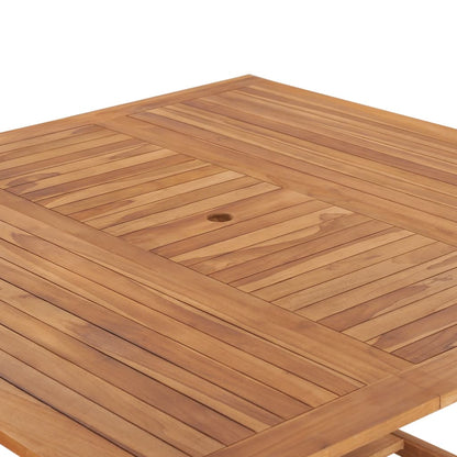 Zahradní Stůl 150 X 150 X 76 Cm Masivní Teakové Dřevo