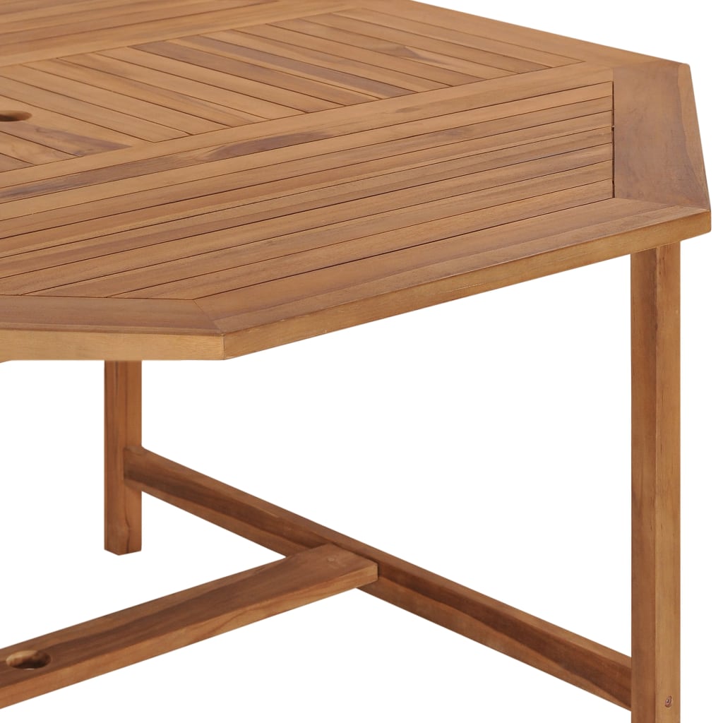 Zahradní Stůl 150 X 150 X 75 Cm Masivní Teakové Dřevo