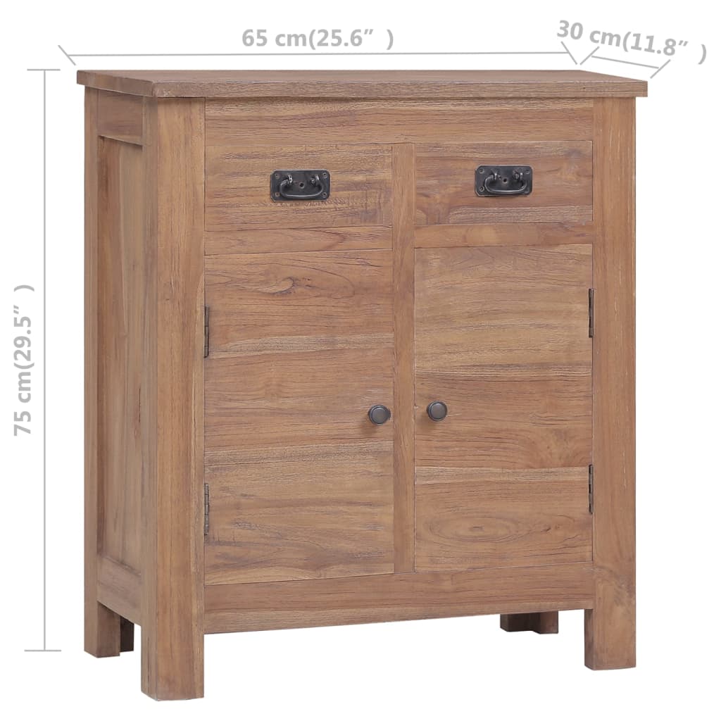 Příborník 65 X 30 X 75 Cm Masivní Teakové Dřevo
