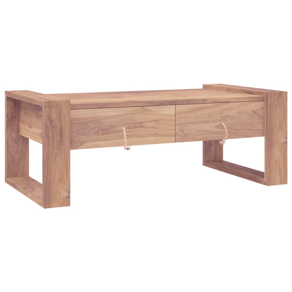 Konferenční Stolek 110 X 60 X 40 Cm Masivní Teakové Dřevo