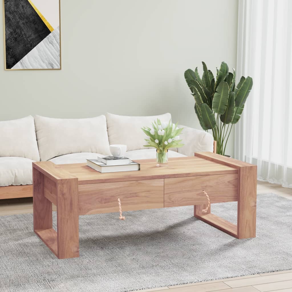 Konferenční Stolek 110 X 60 X 40 Cm Masivní Teakové Dřevo