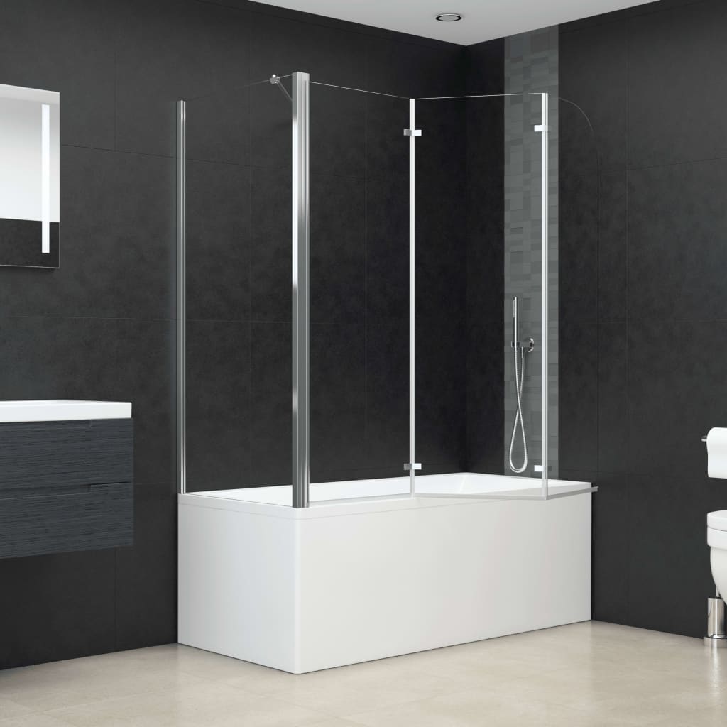 Sprchový Kout 120 X 69 X 130 Cm Tvrzené Sklo Průhledný