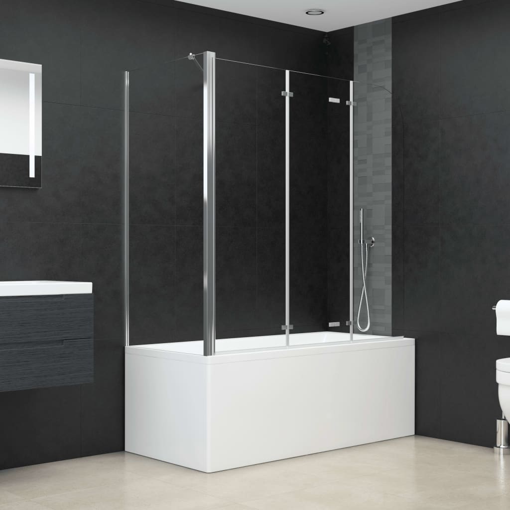Sprchový Kout 120 X 69 X 130 Cm Tvrzené Sklo Průhledný