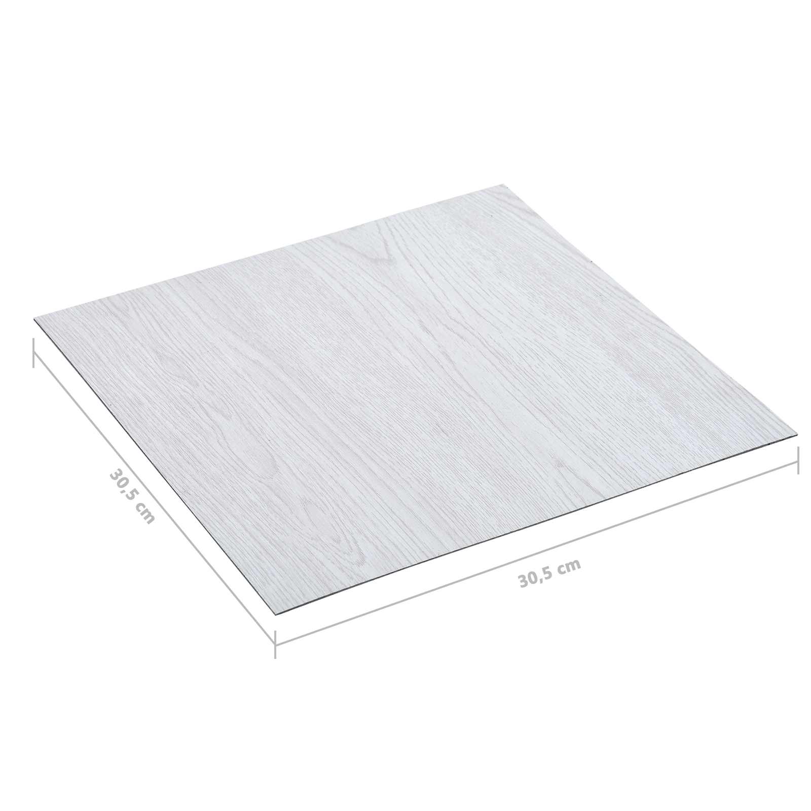 Podlahová Prkna 5,11 M² 55 Pcs Pvc Bílá Dřevo
