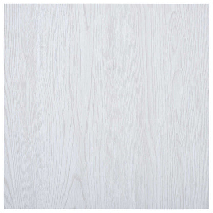 Podlahová Prkna 5,11 M² 55 Pcs Pvc Bílá Dřevo