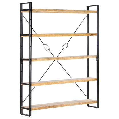 Knihovna Se 3 Policemi 90 X 30 X Masivní Mangovník Hnědá