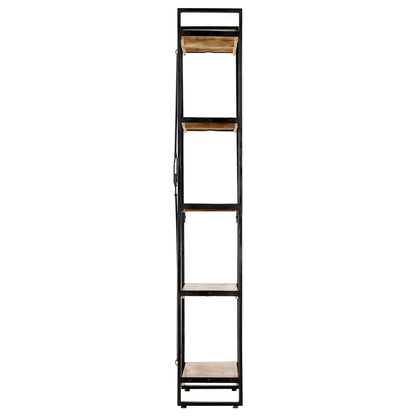 Knihovna S 5 Policemi 60 X 30 X 180 Cm Masivní Mangovník