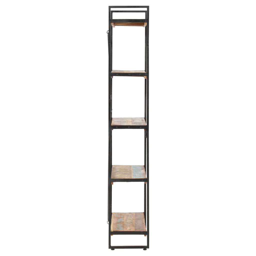 Knihovna S 5 Policemi 140X30X180 Cm Masivní Recyklované Dřevo