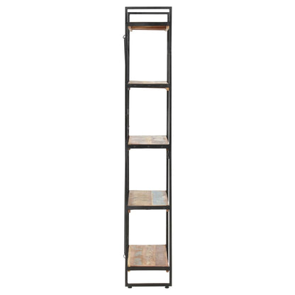 Knihovna S 5 Policemi 140X30X180 Cm Masivní Recyklované Dřevo